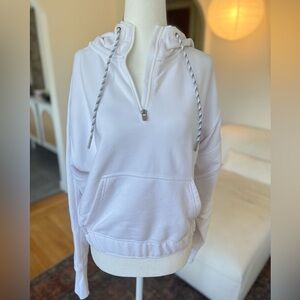 Athleta 3/4 Zip Crop Hoodie
